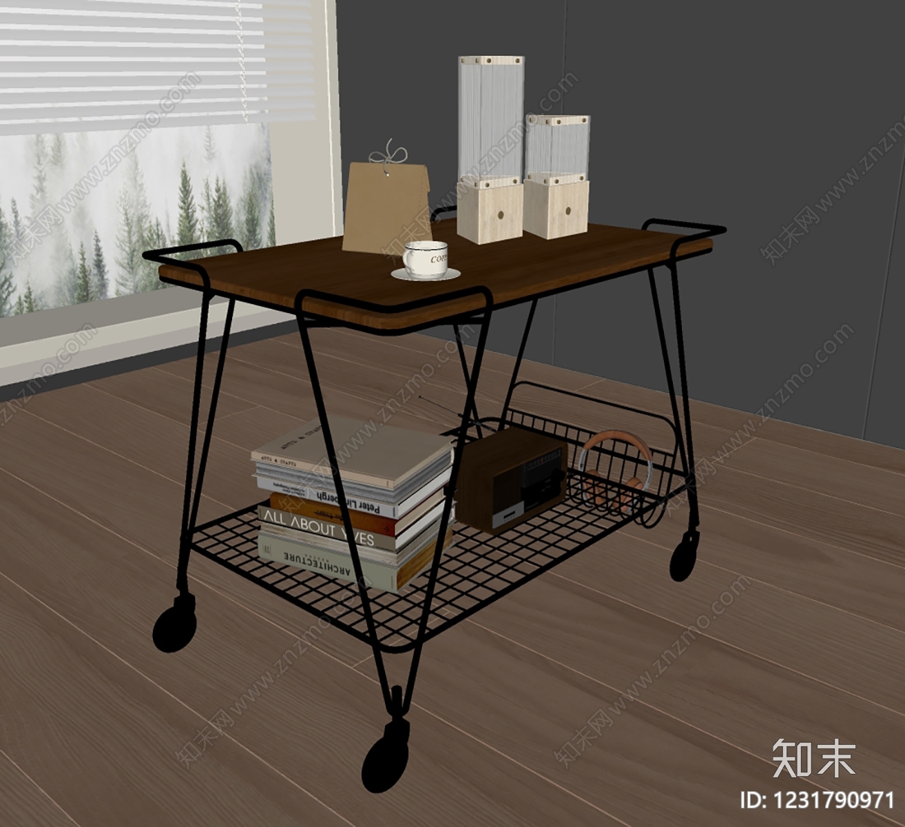 中古风边几SU模型下载【ID:1231790971】