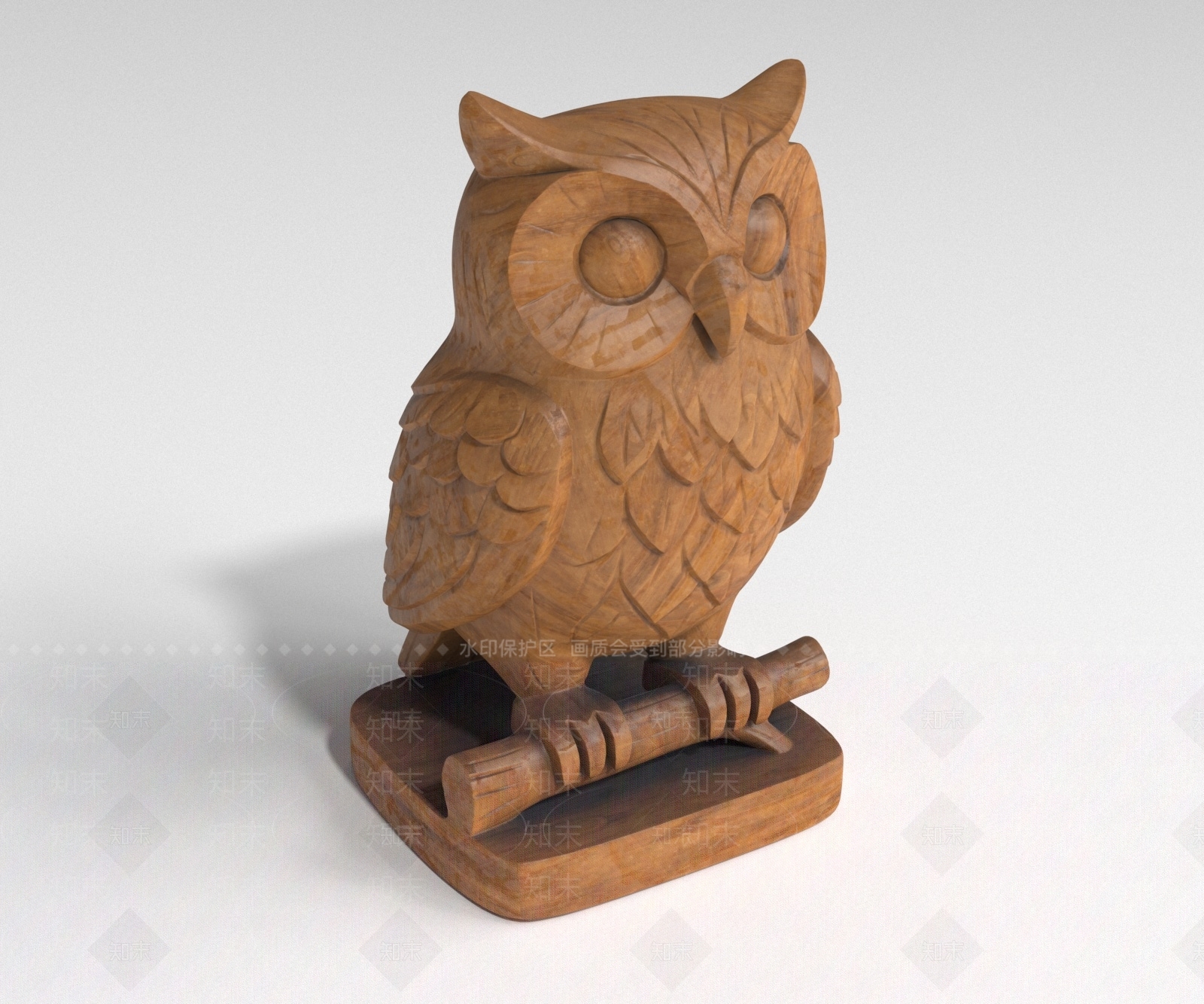 中式雕塑摆件3D模型下载【ID:1231791403】