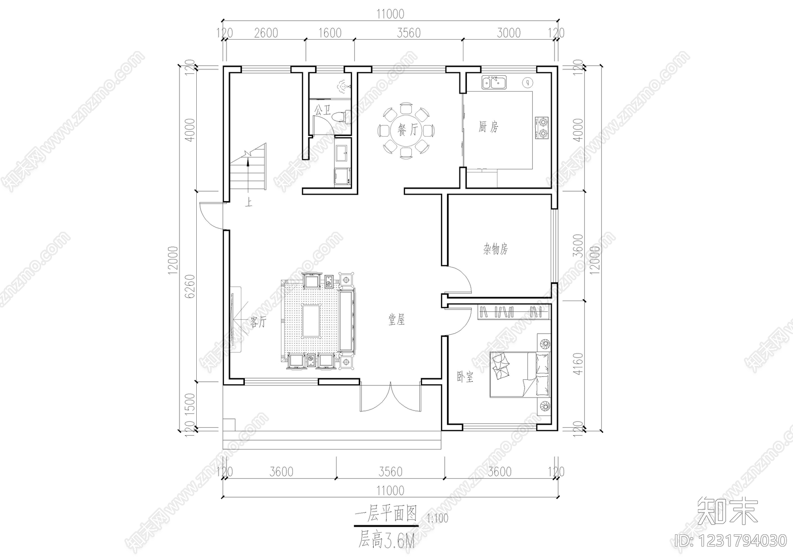 别墅建筑cad施工图下载【ID:1231794030】