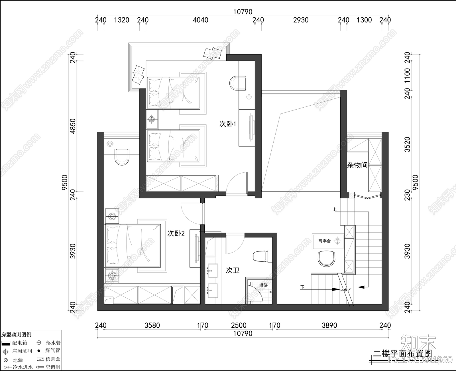 别墅cad施工图下载【ID:1231801960】