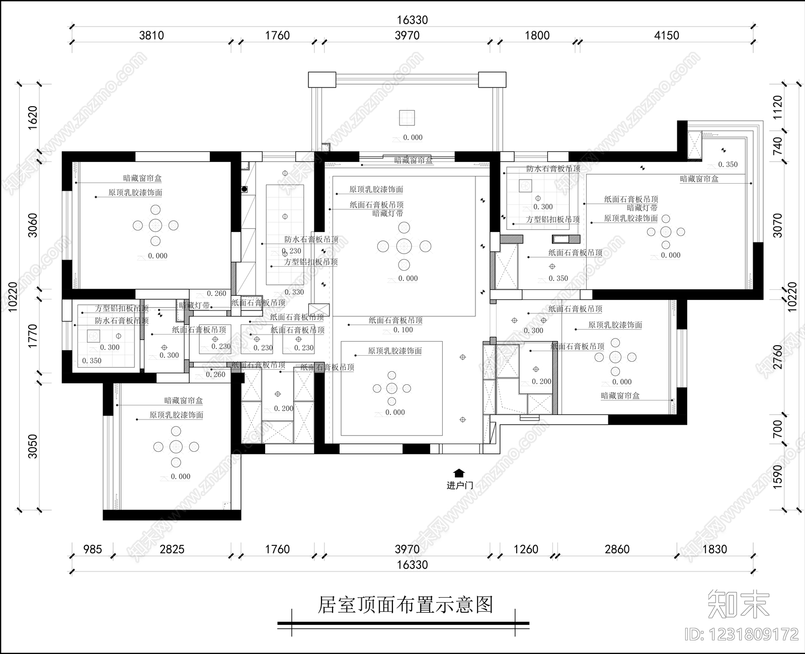 公寓cad施工图下载【ID:1231809172】
