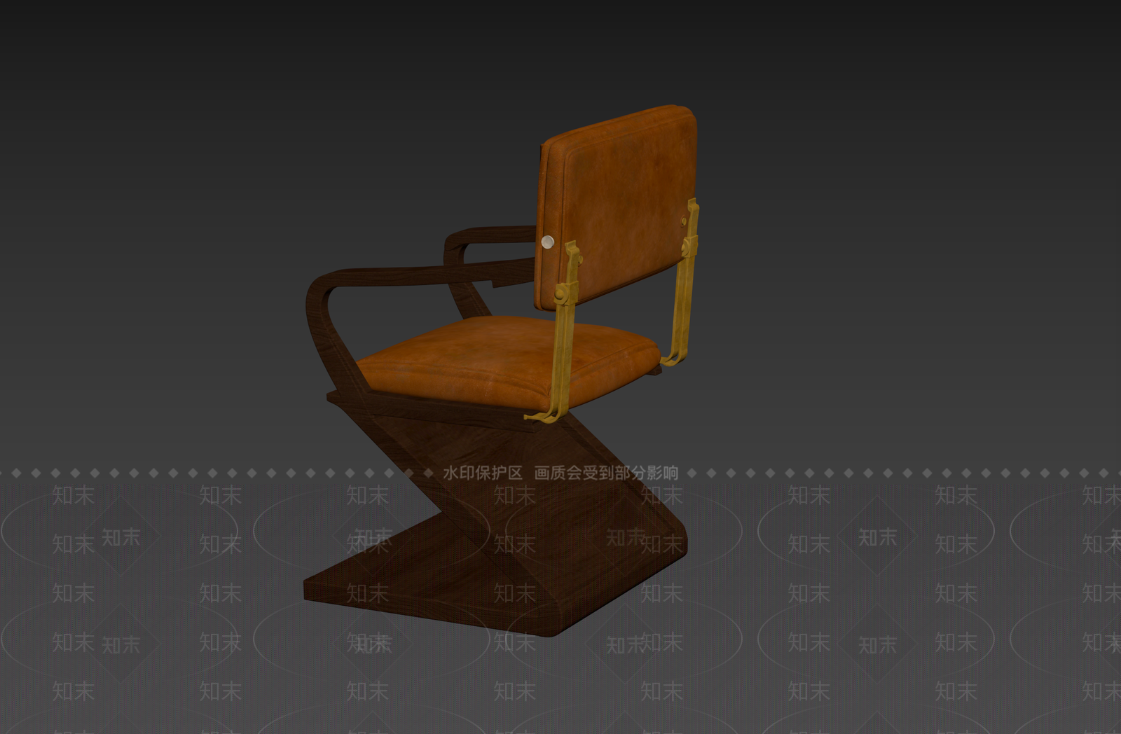 中古风休闲椅3D模型下载【ID:1231809371】