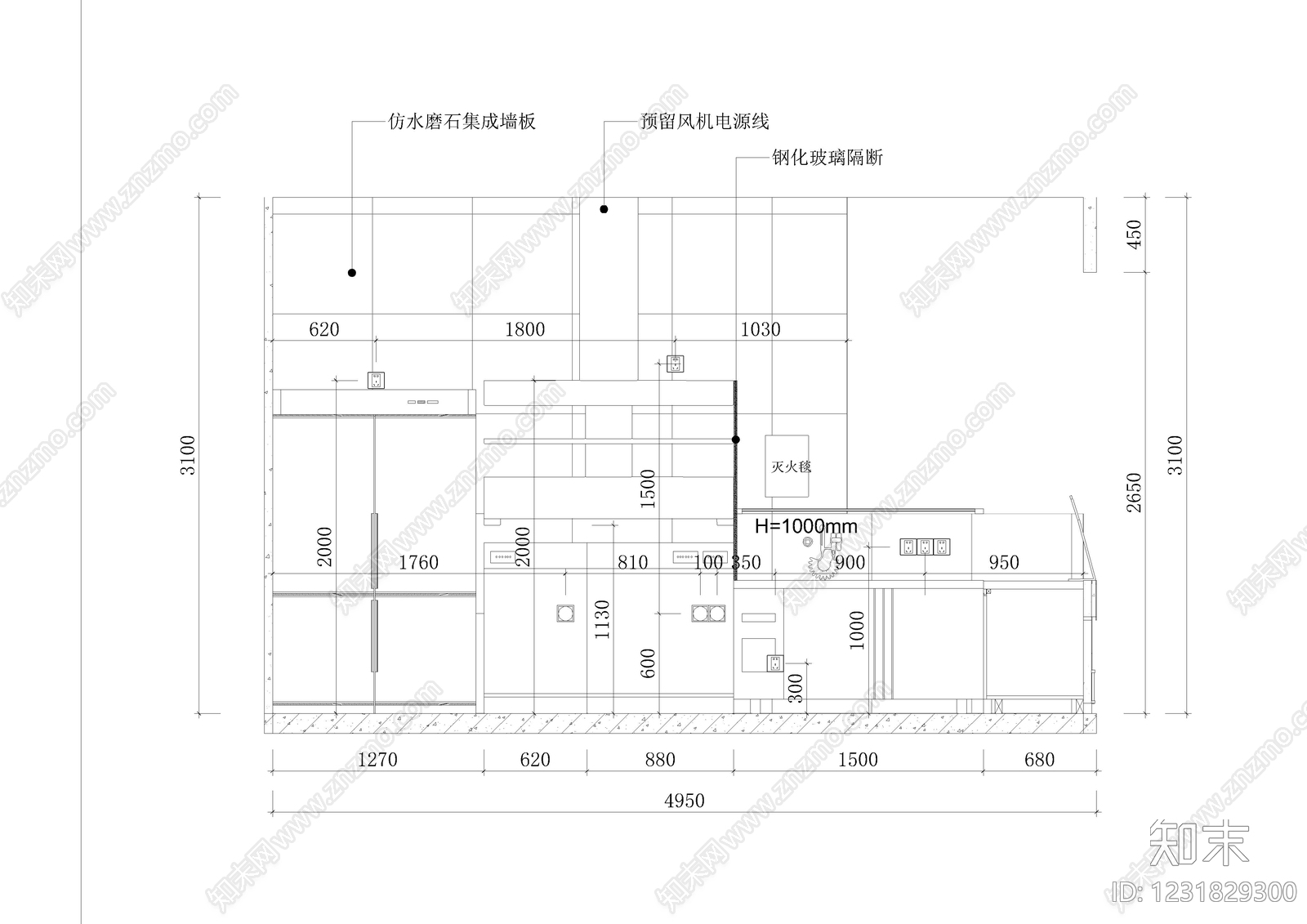 烧烤店cad施工图下载【ID:1231829300】