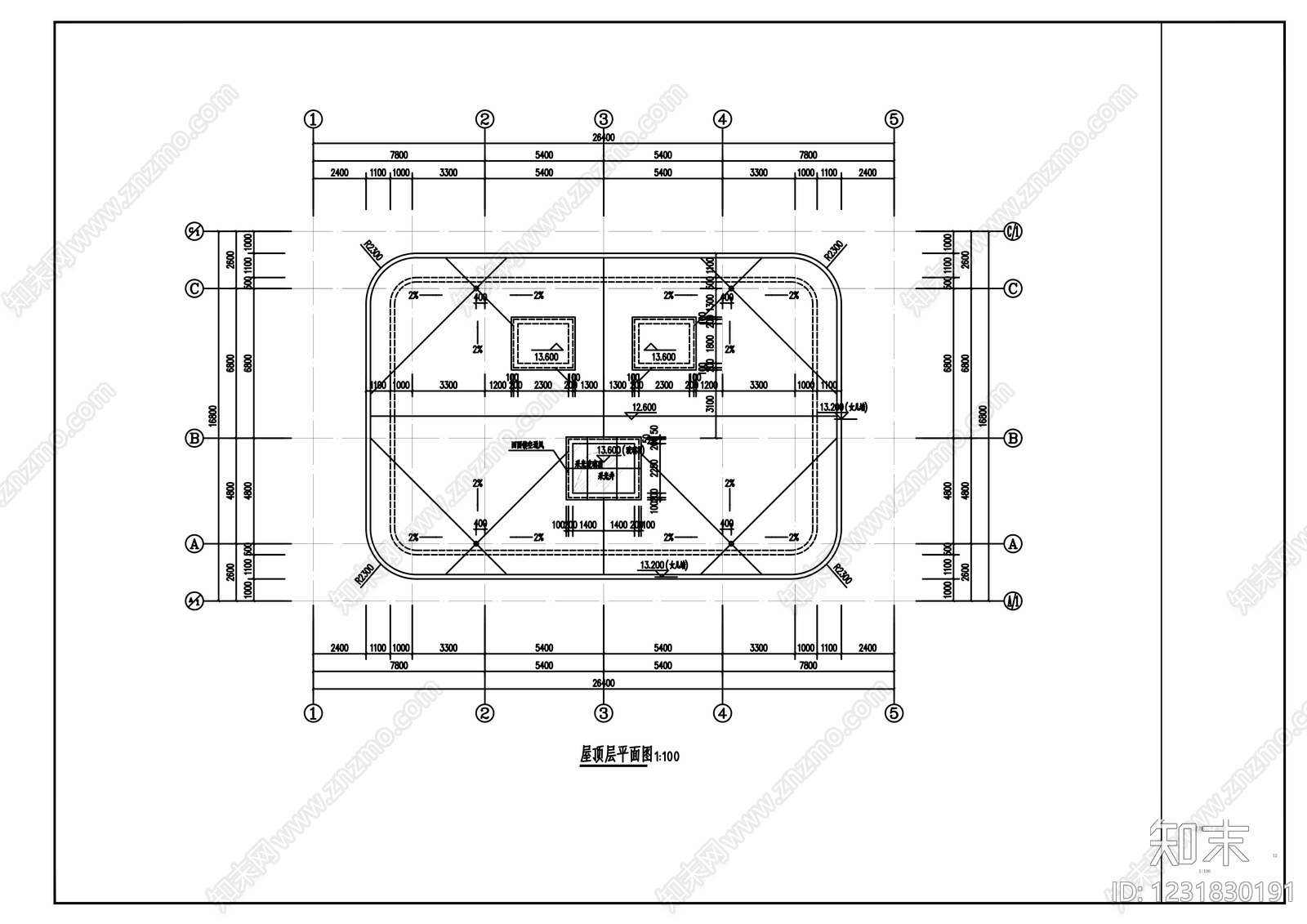 办公楼建筑cad施工图下载【ID:1231830191】