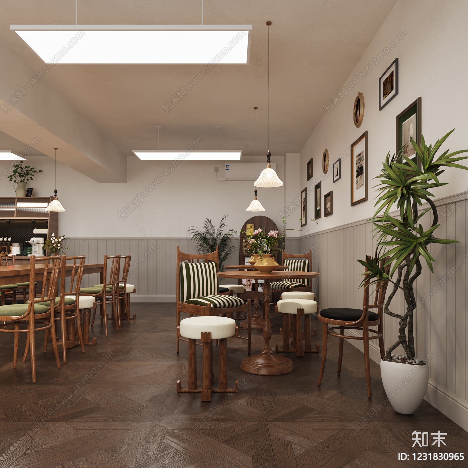 中古风咖啡厅3D模型下载【ID:1231830965】