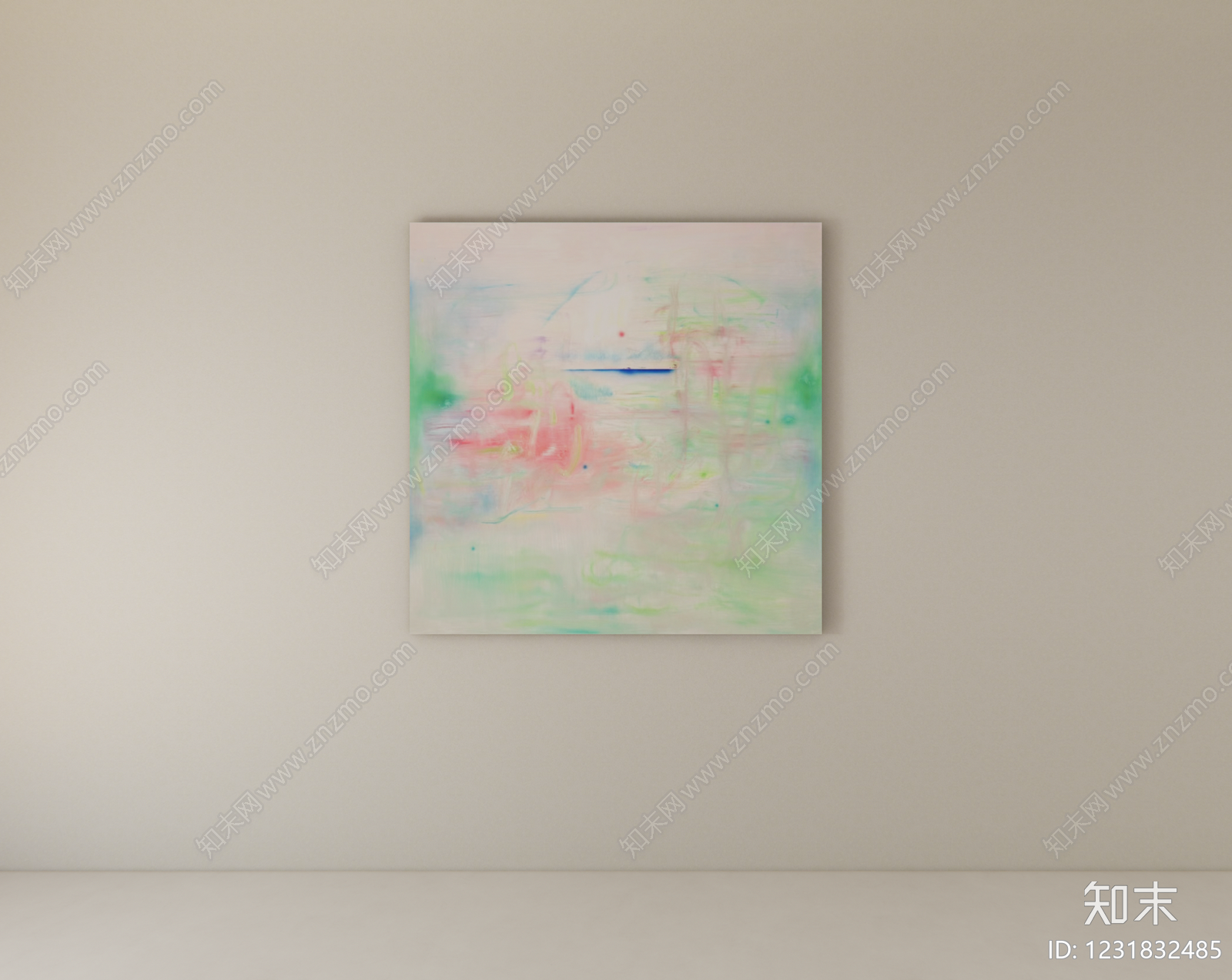 极简抽象画SU模型下载【ID:1231832485】