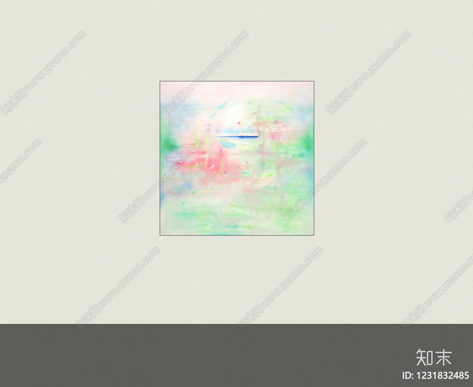 极简抽象画SU模型下载【ID:1231832485】