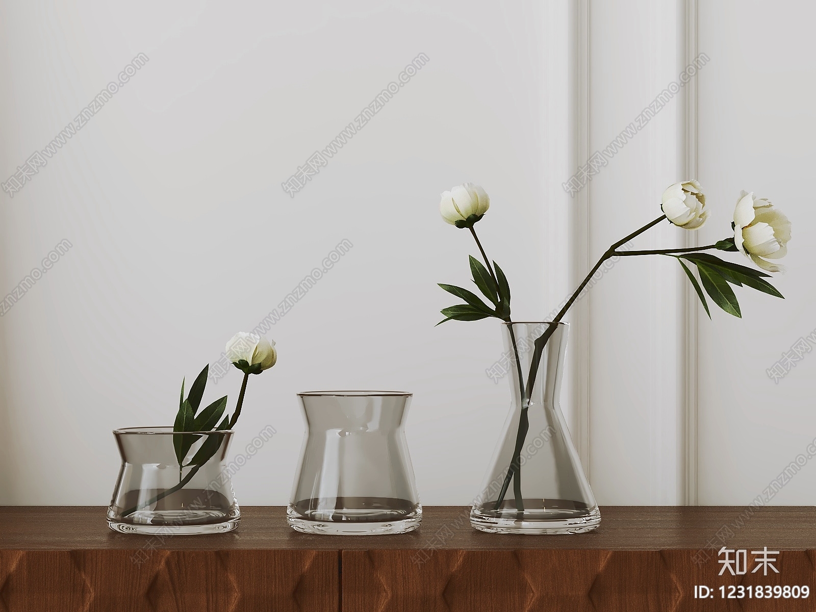现代简约花瓶3D模型下载【ID:1231839809】