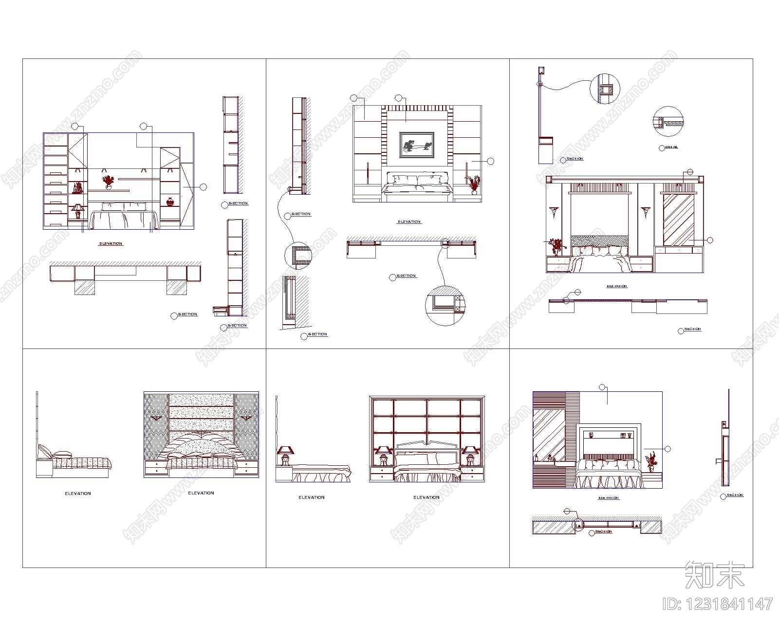 家具图库cad施工图下载【ID:1231841147】