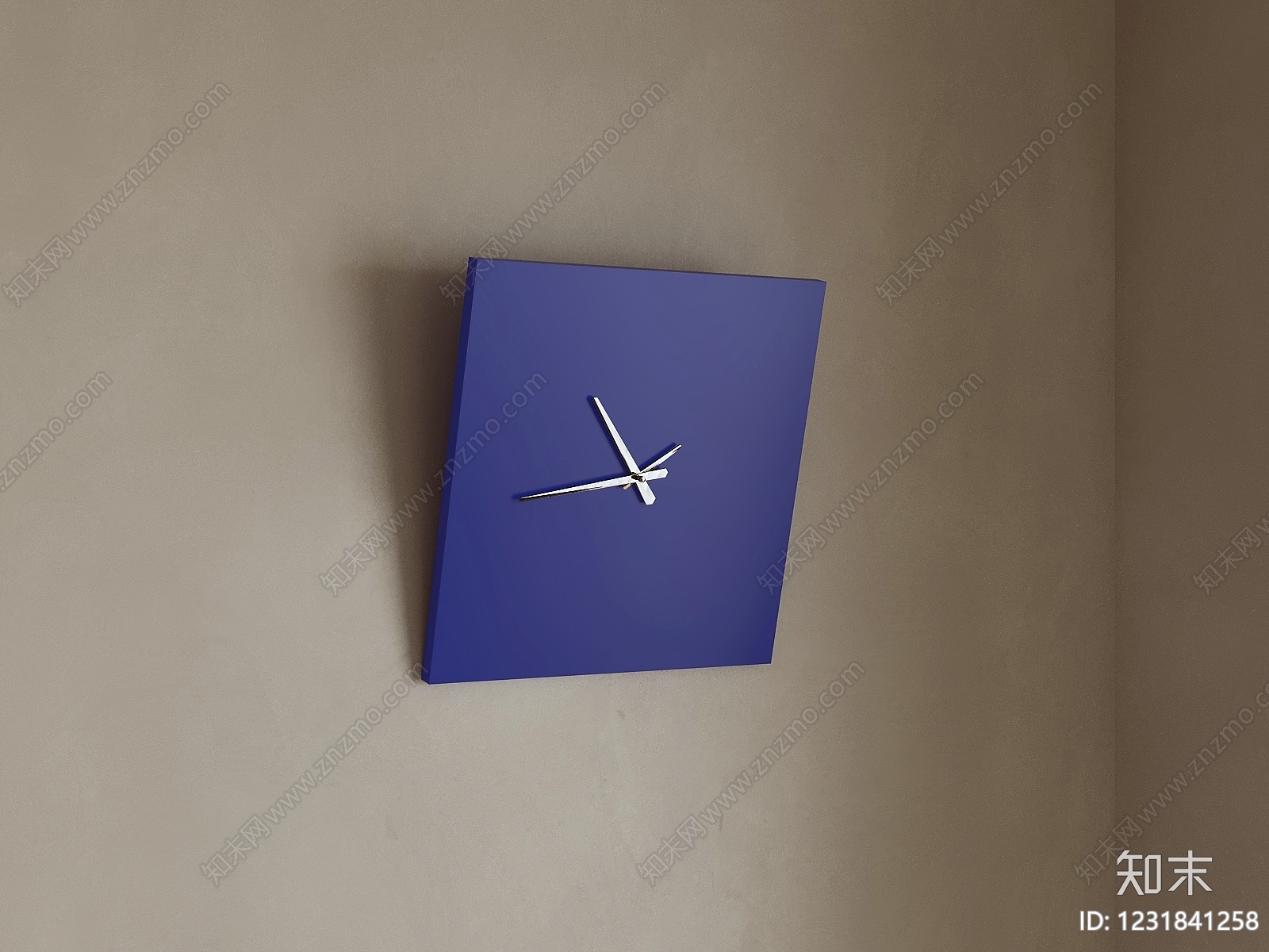 极简钟表3D模型下载【ID:1231841258】