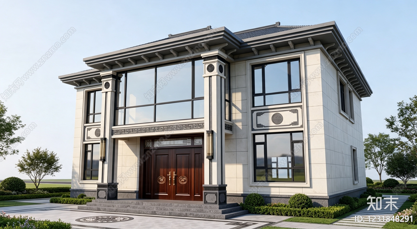 别墅建筑cad施工图下载【ID:1231848291】