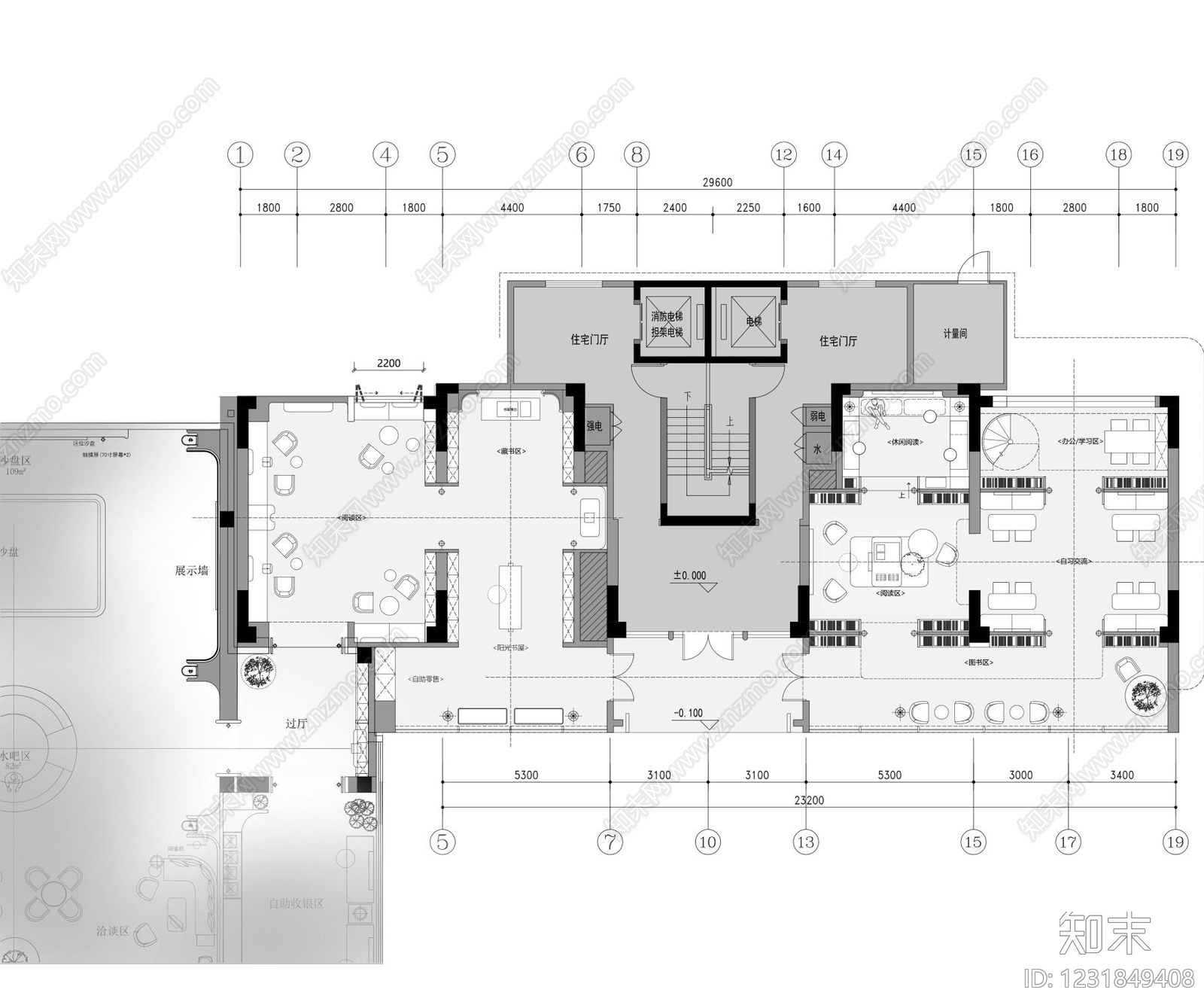 会所cad施工图下载【ID:1231849408】
