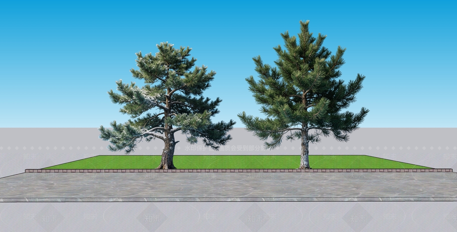 现代主义乔木SU模型下载【ID:1231849249】