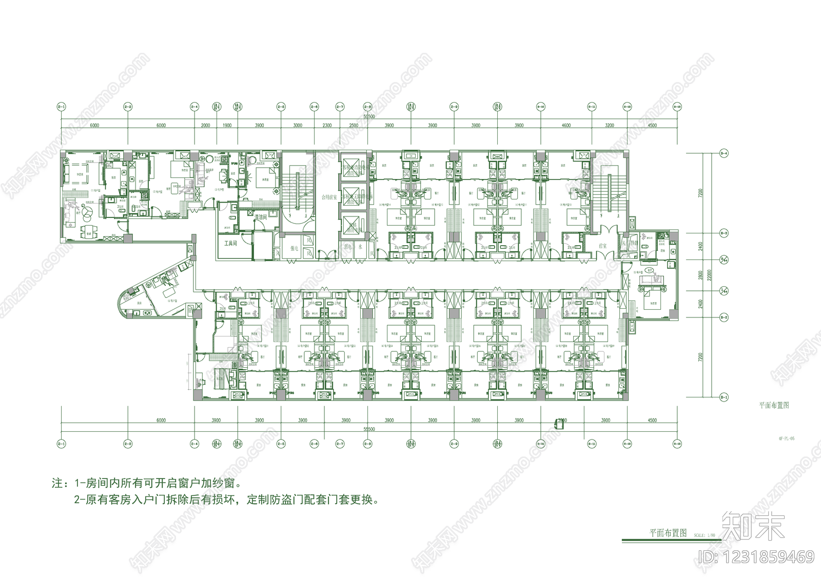 其他家装空间cad施工图下载【ID:1231859469】