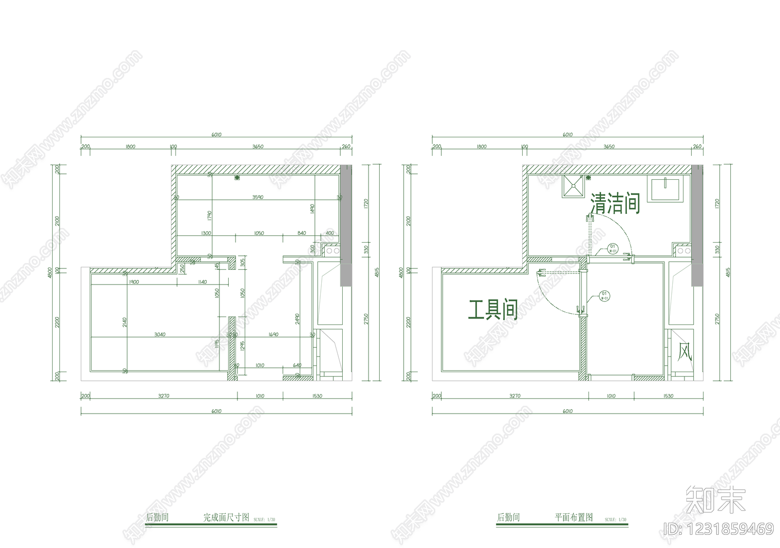 其他家装空间cad施工图下载【ID:1231859469】