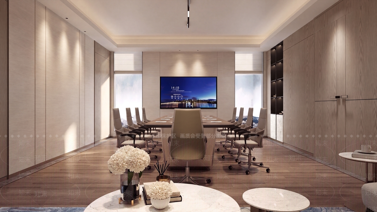 轻奢办公区3D模型下载【ID:1231861862】