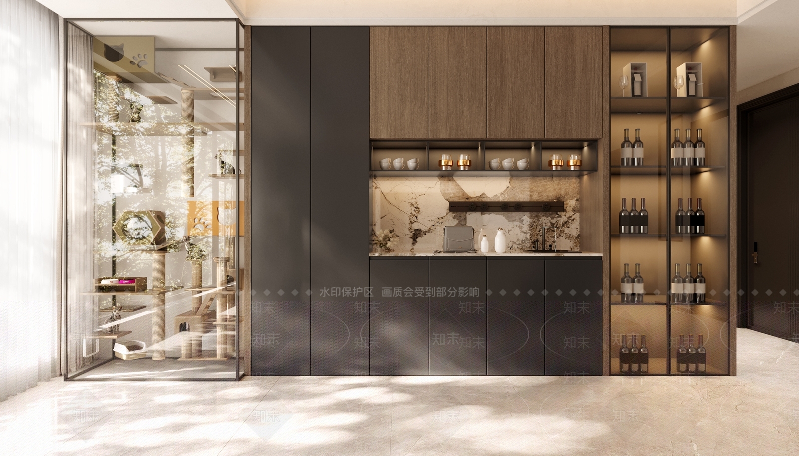 轻奢家居餐厅3D模型下载【ID:1231871261】