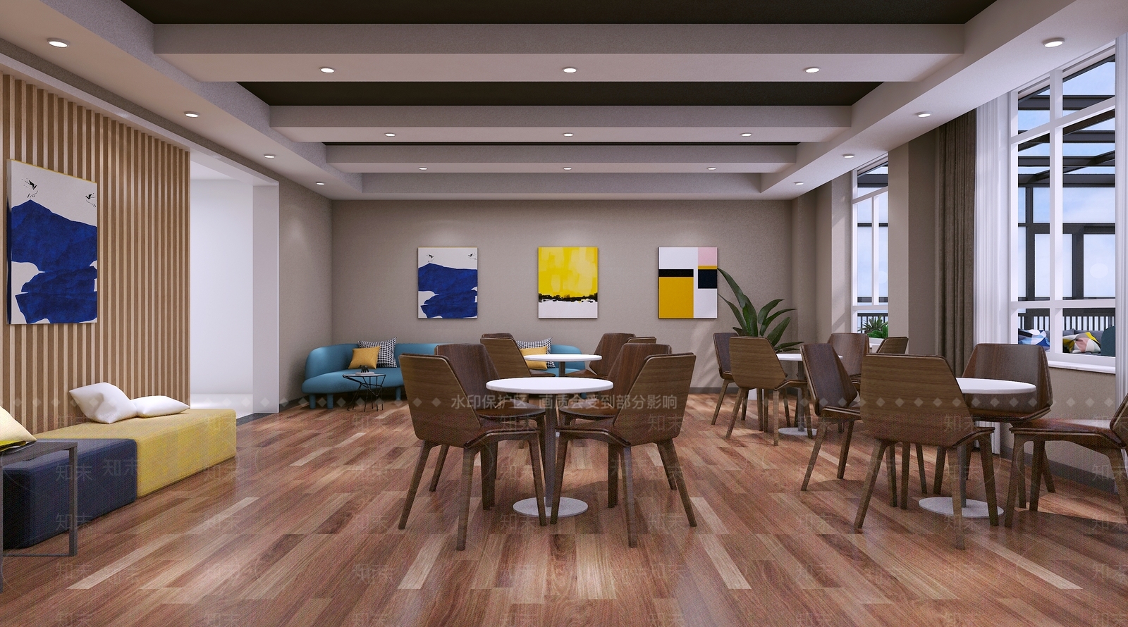 现代休息区3D模型下载【ID:1231872253】