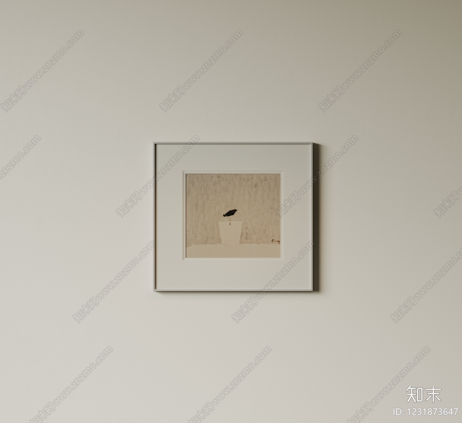 极简抽象画SU模型下载【ID:1231873647】