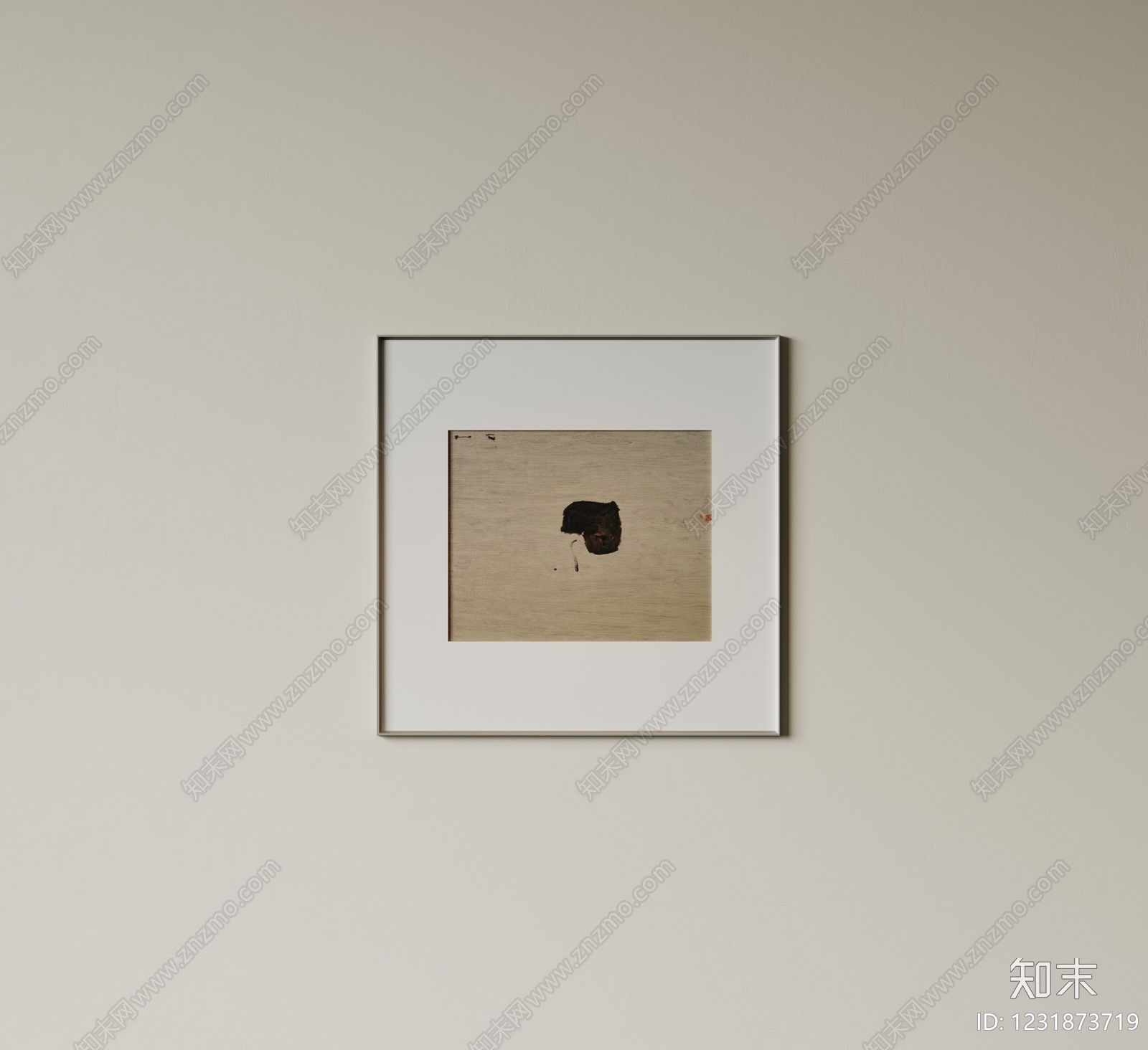 极简抽象画SU模型下载【ID:1231873719】