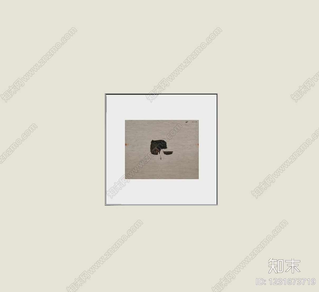 极简抽象画SU模型下载【ID:1231873719】