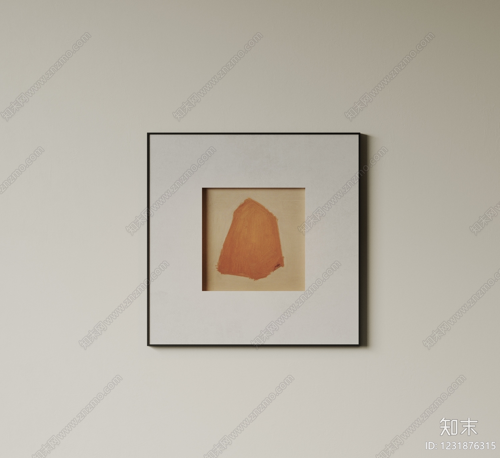 极简抽象挂画3D模型下载【ID:1231876315】