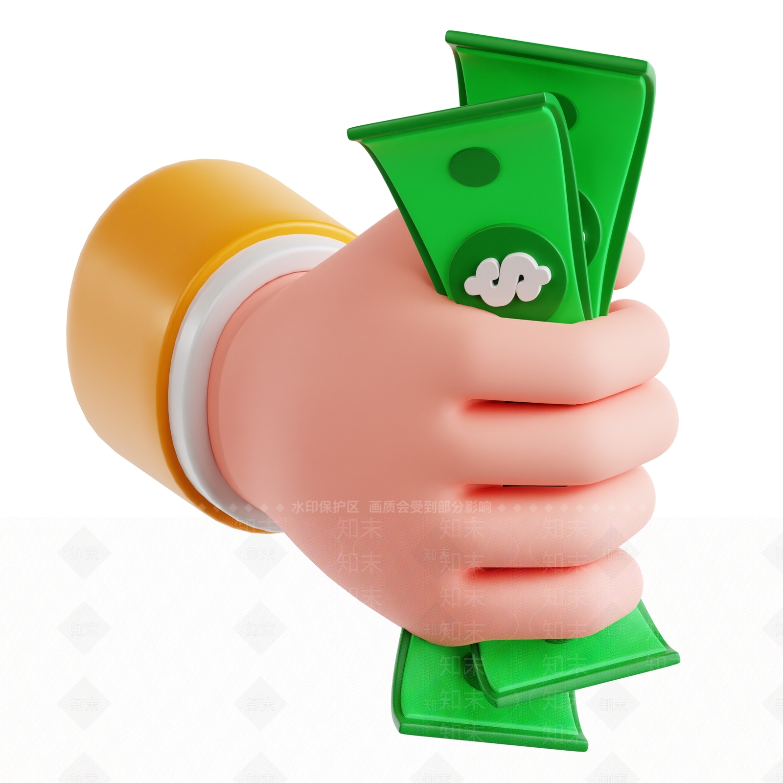 3D卡通广告导视3D模型渲染效果图