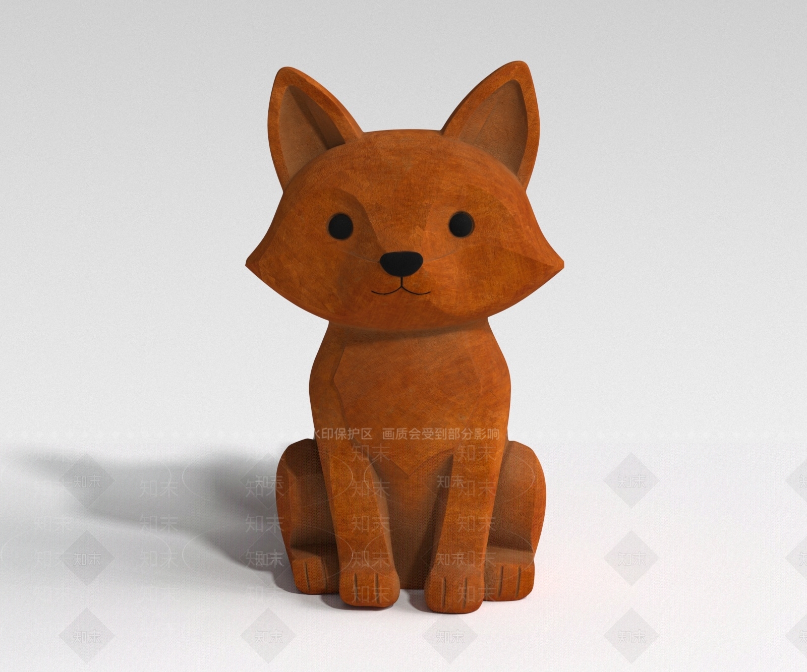 原木风雕塑摆件3D模型下载【ID:1231888266】