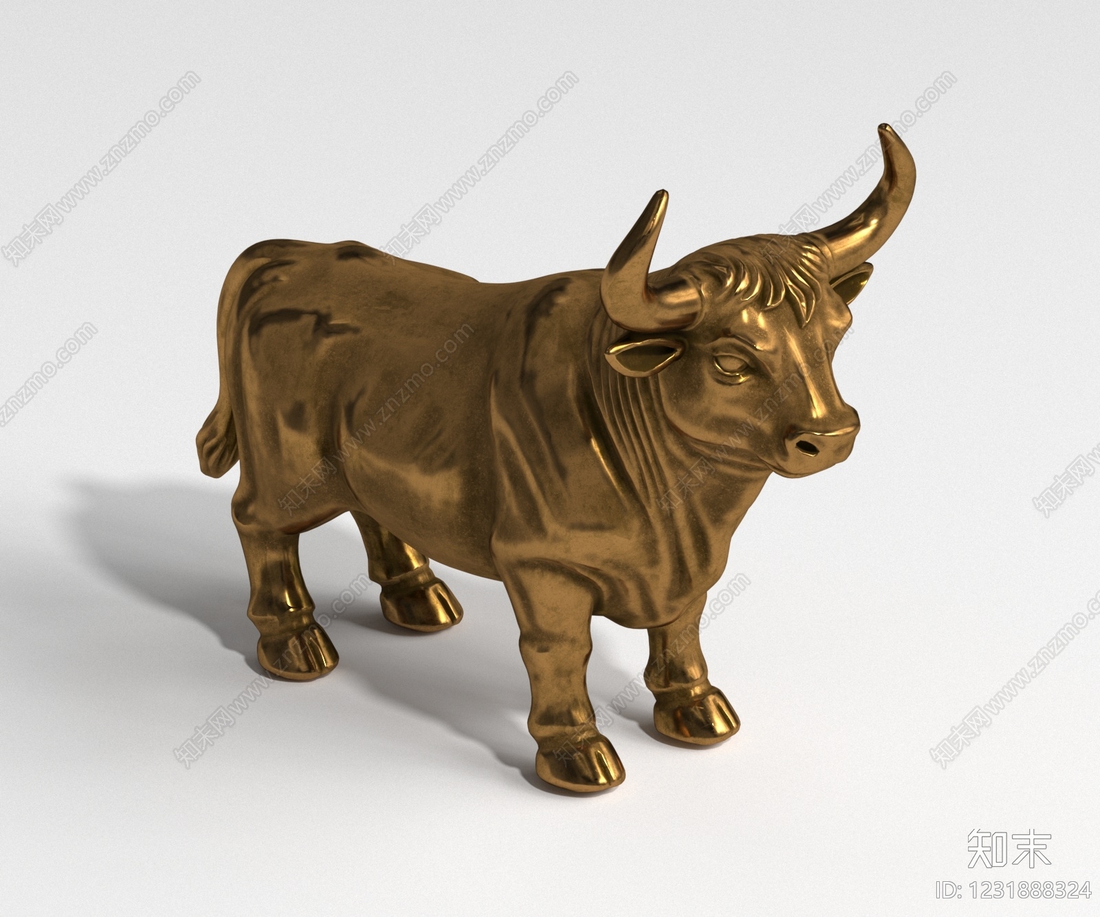 轻奢雕塑摆件3D模型下载【ID:1231888324】