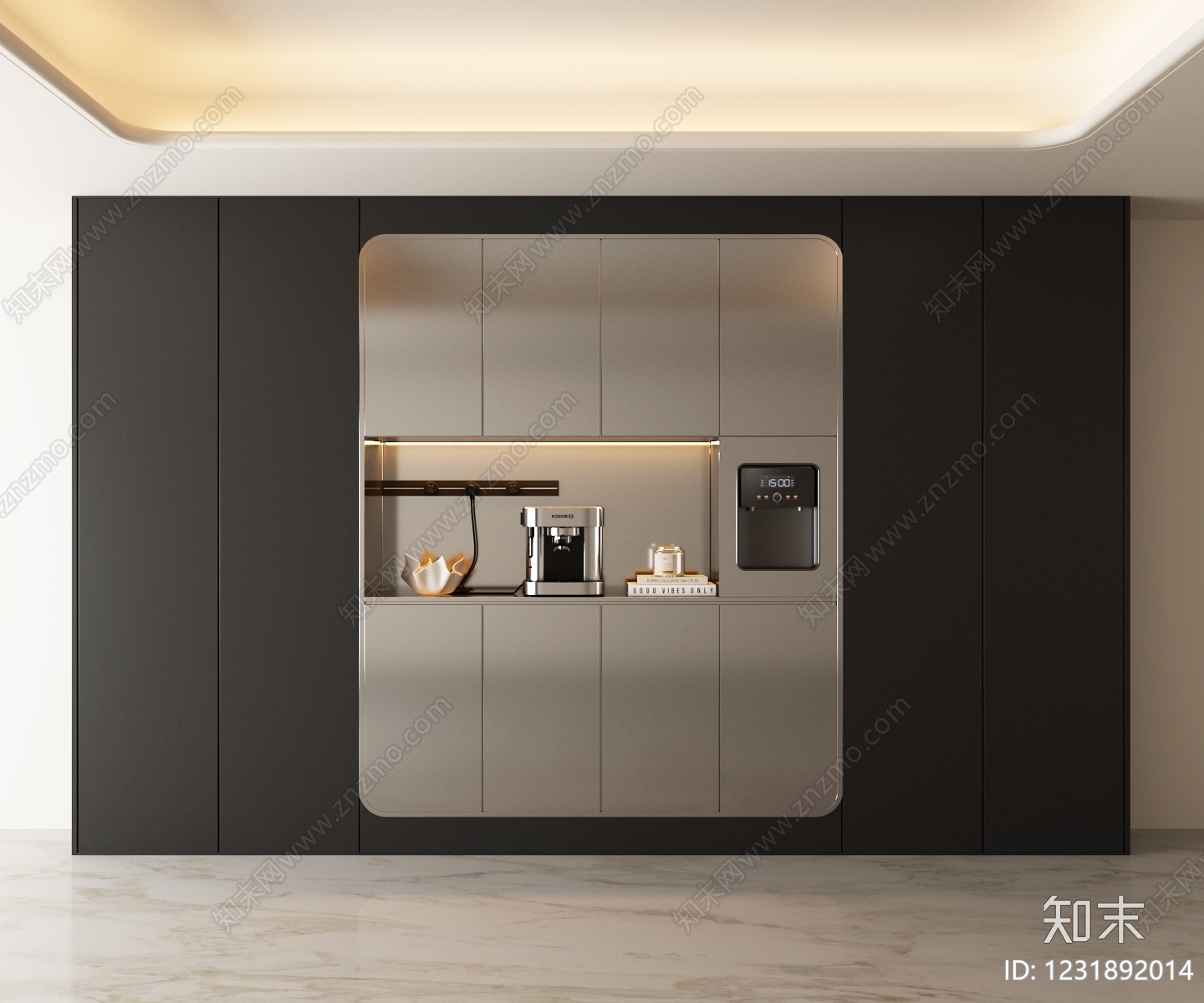 意式极简餐边柜3D模型下载【ID:1231892014】