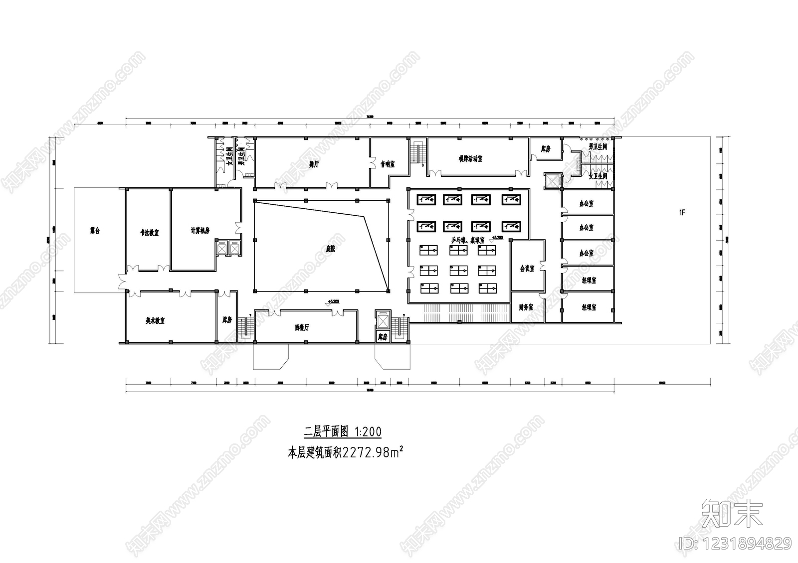 学校建筑cad施工图下载【ID:1231894829】