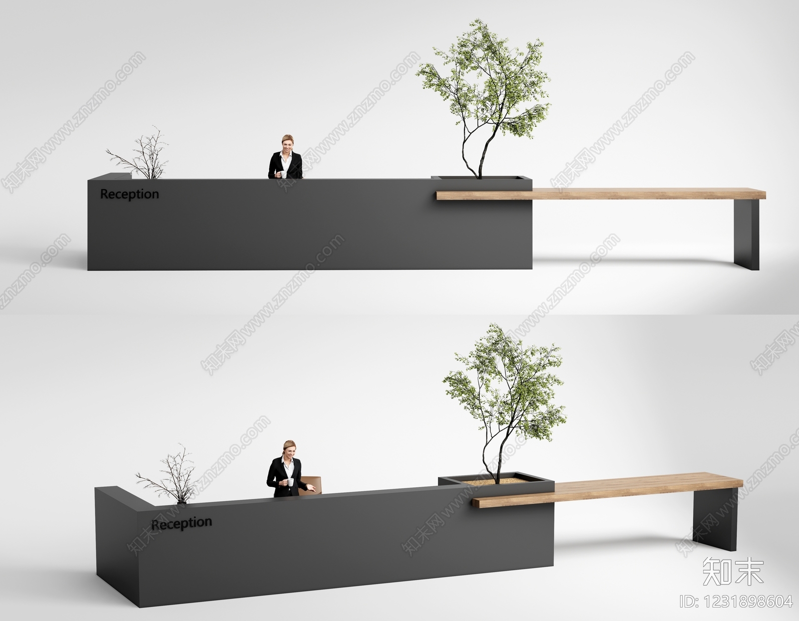 极简前台3D模型下载【ID:1231898604】