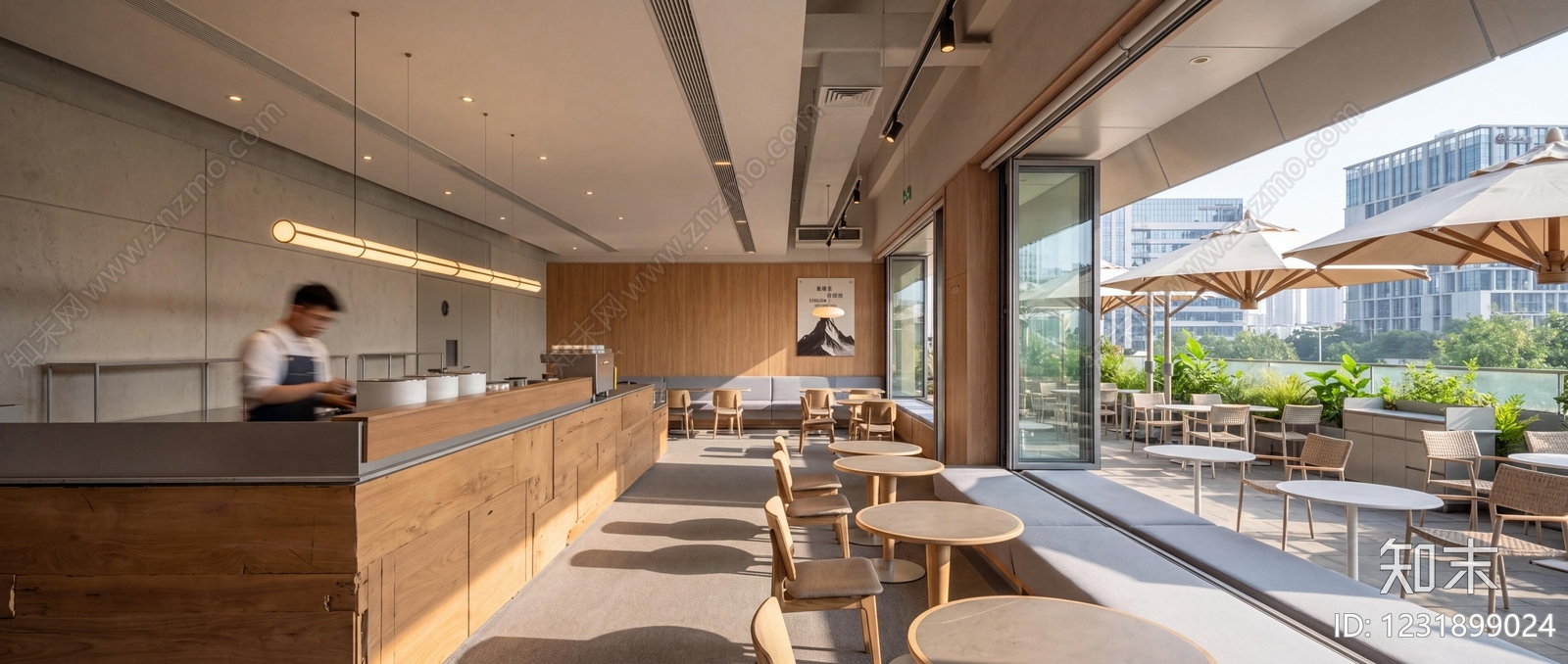原木风中餐厅SU模型下载【ID:1231899024】
