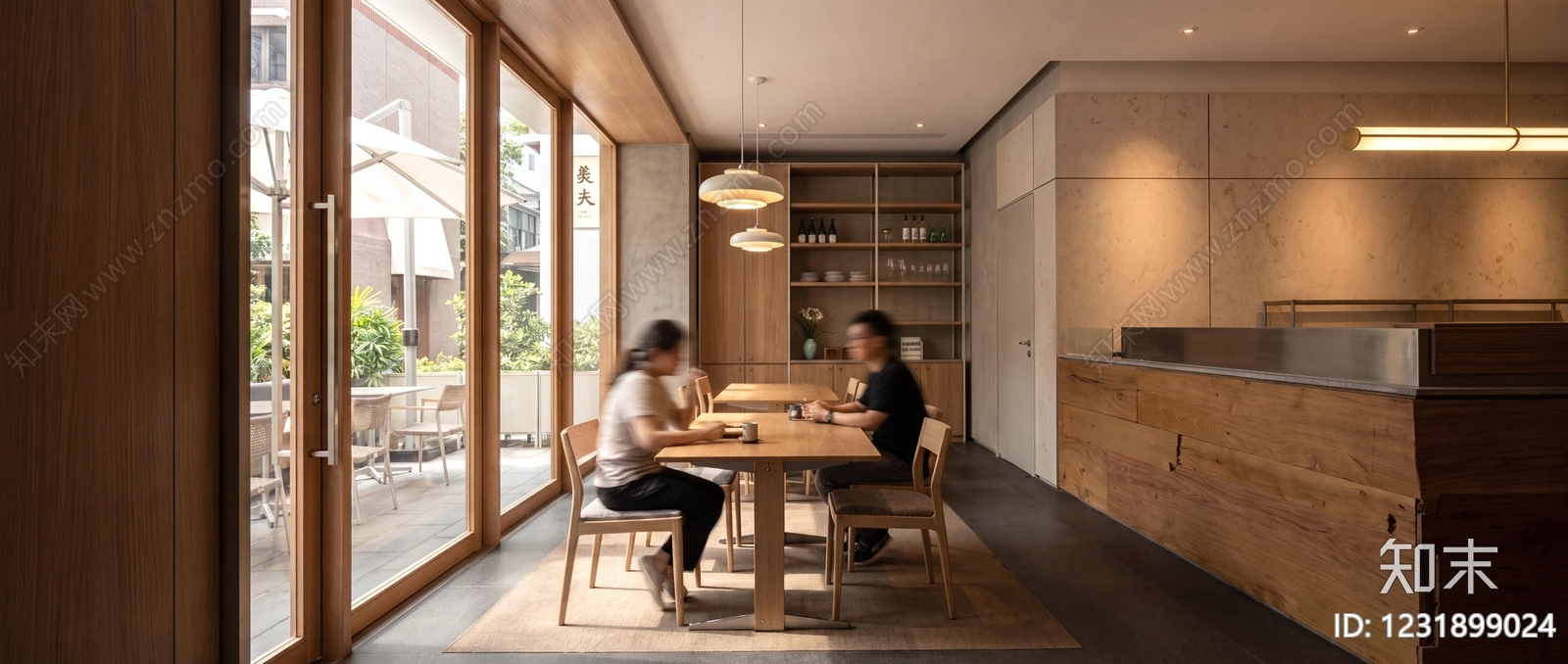 原木风中餐厅SU模型下载【ID:1231899024】