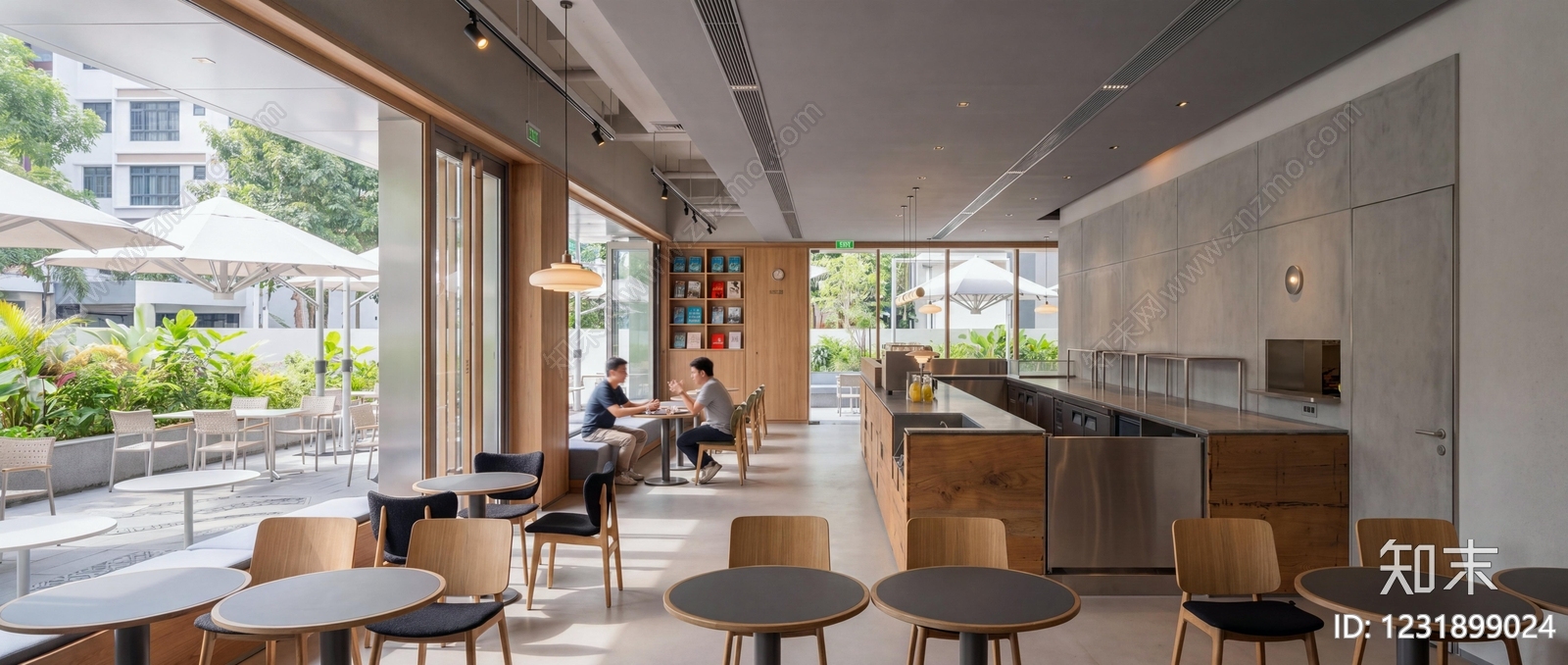 原木风中餐厅SU模型下载【ID:1231899024】