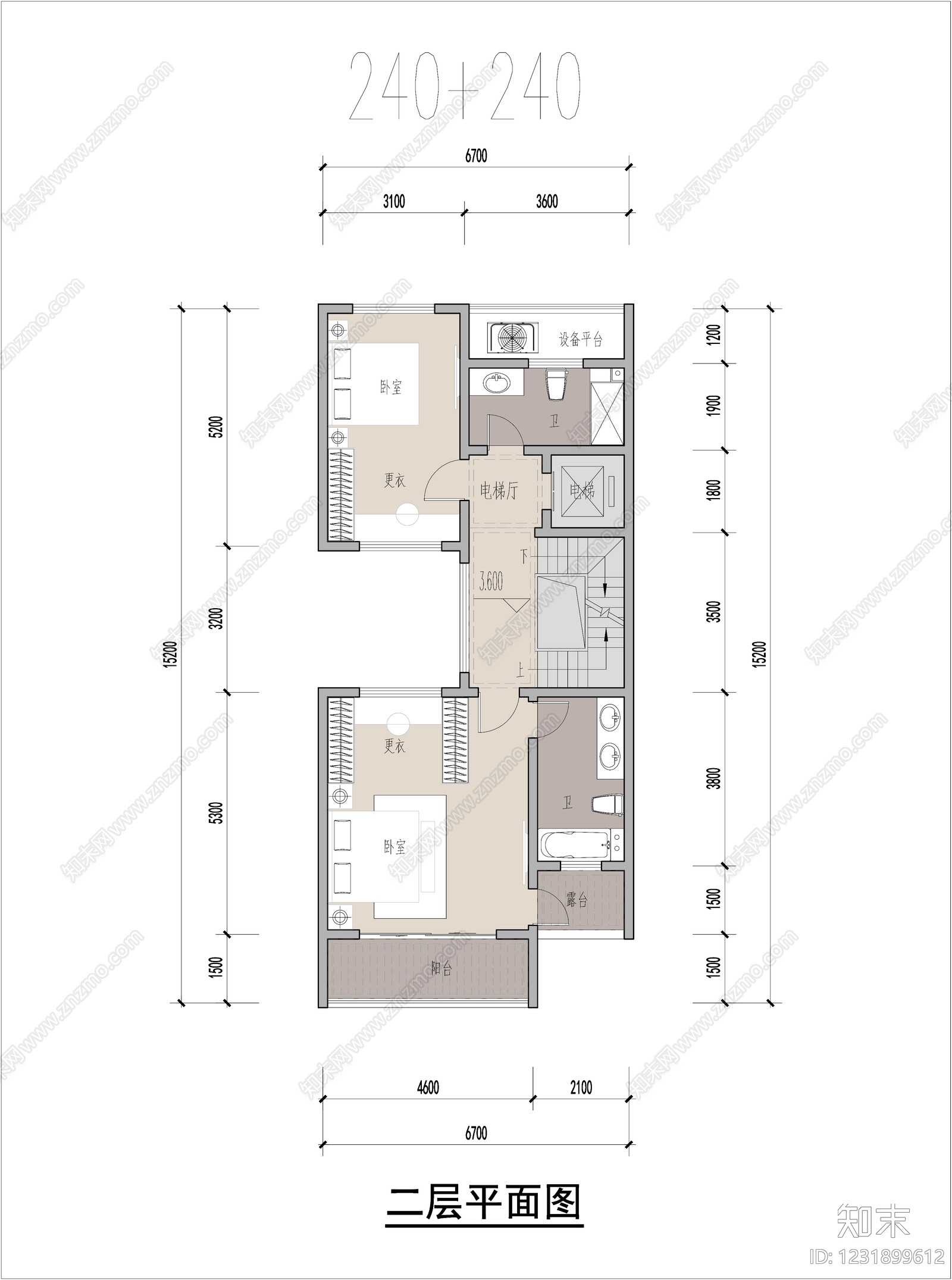 别墅建筑cad施工图下载【ID:1231899612】