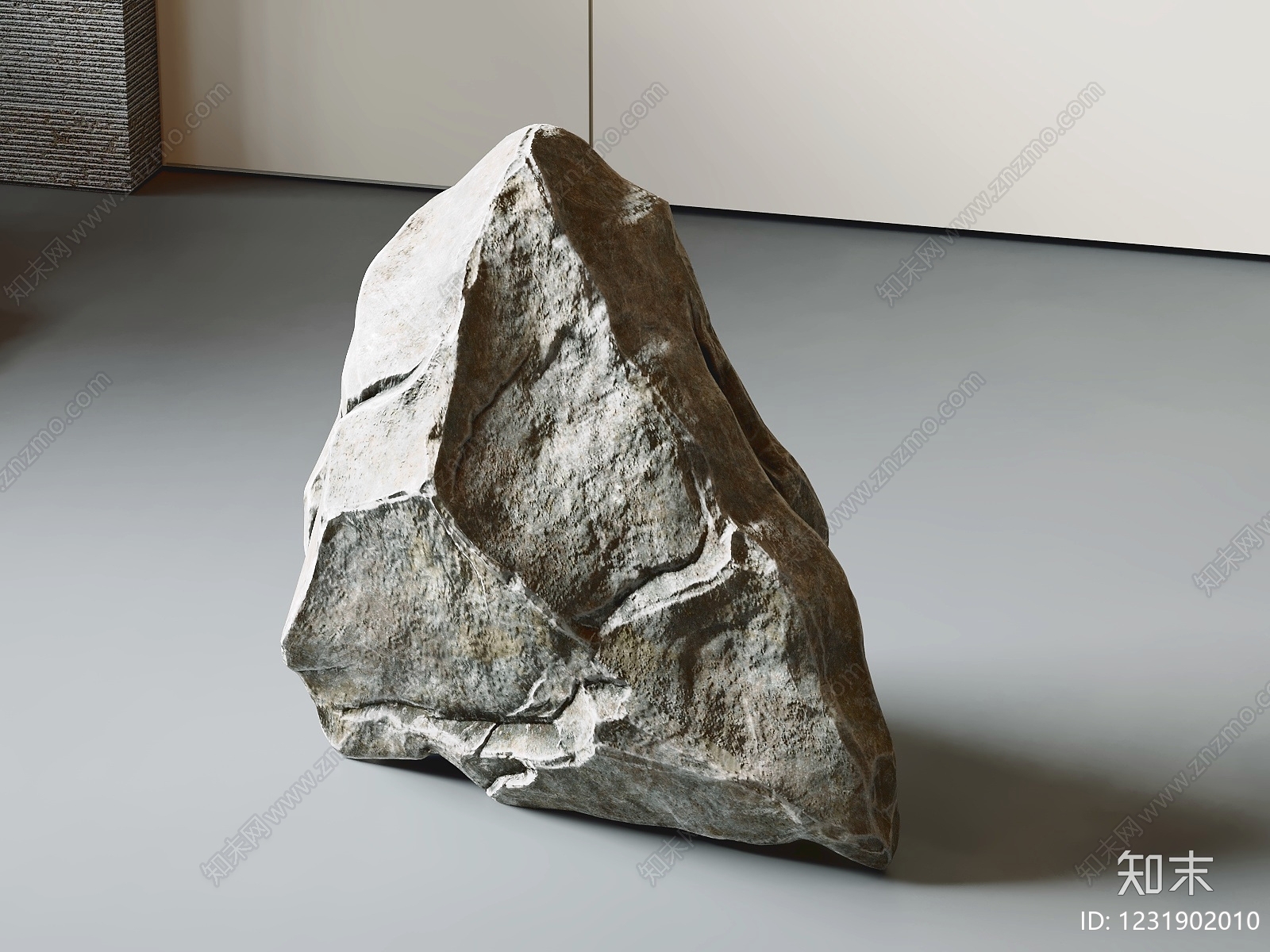 禅意石头3D模型下载【ID:1231902010】