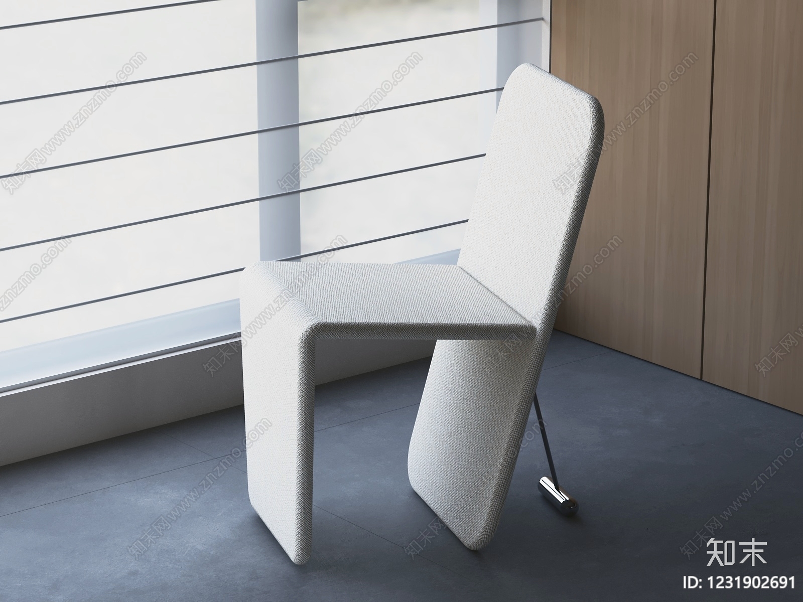 极简休闲椅3D模型下载【ID:1231902691】