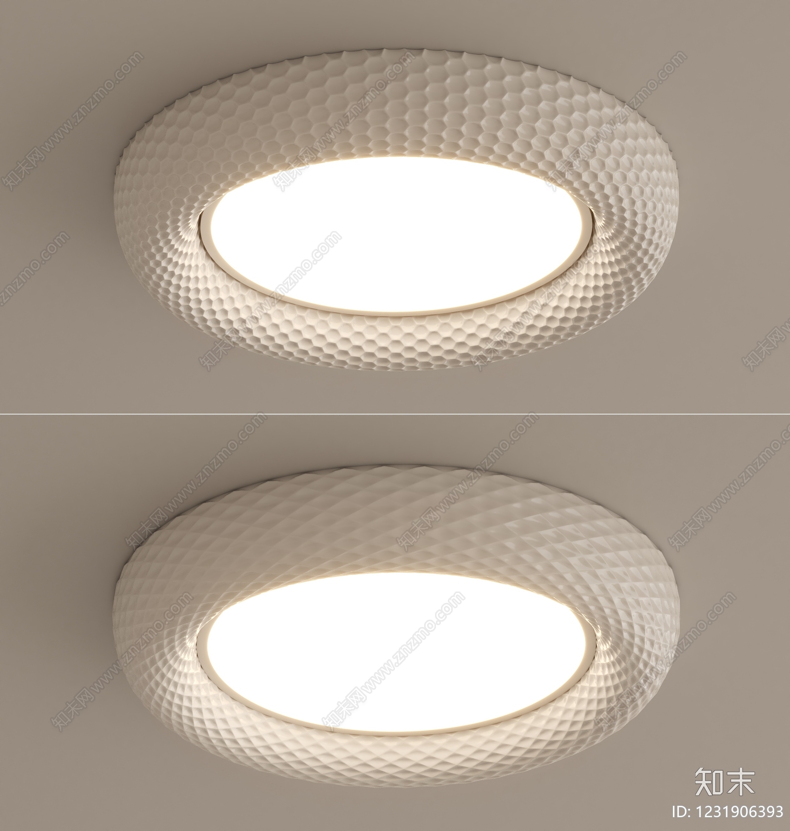 现代简约儿童房吸顶灯3D模型下载【ID:1231906393】