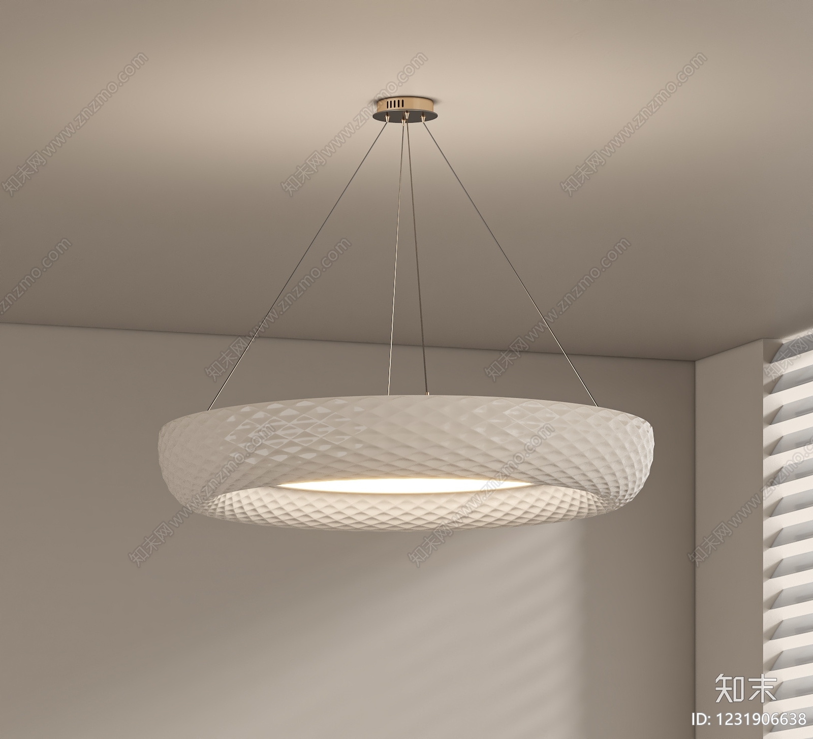 现代简约儿童房吊灯3D模型下载【ID:1231906638】