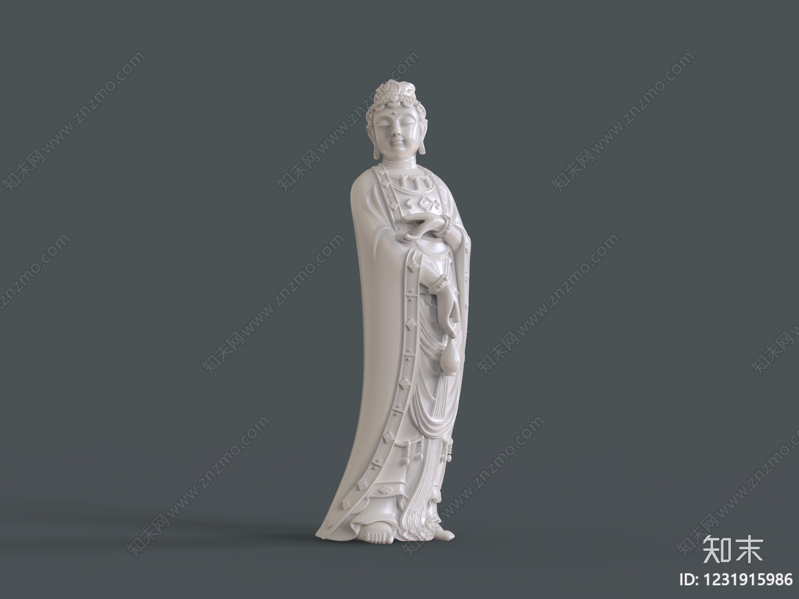 中式景观雕塑3D模型下载【ID:1231915986】