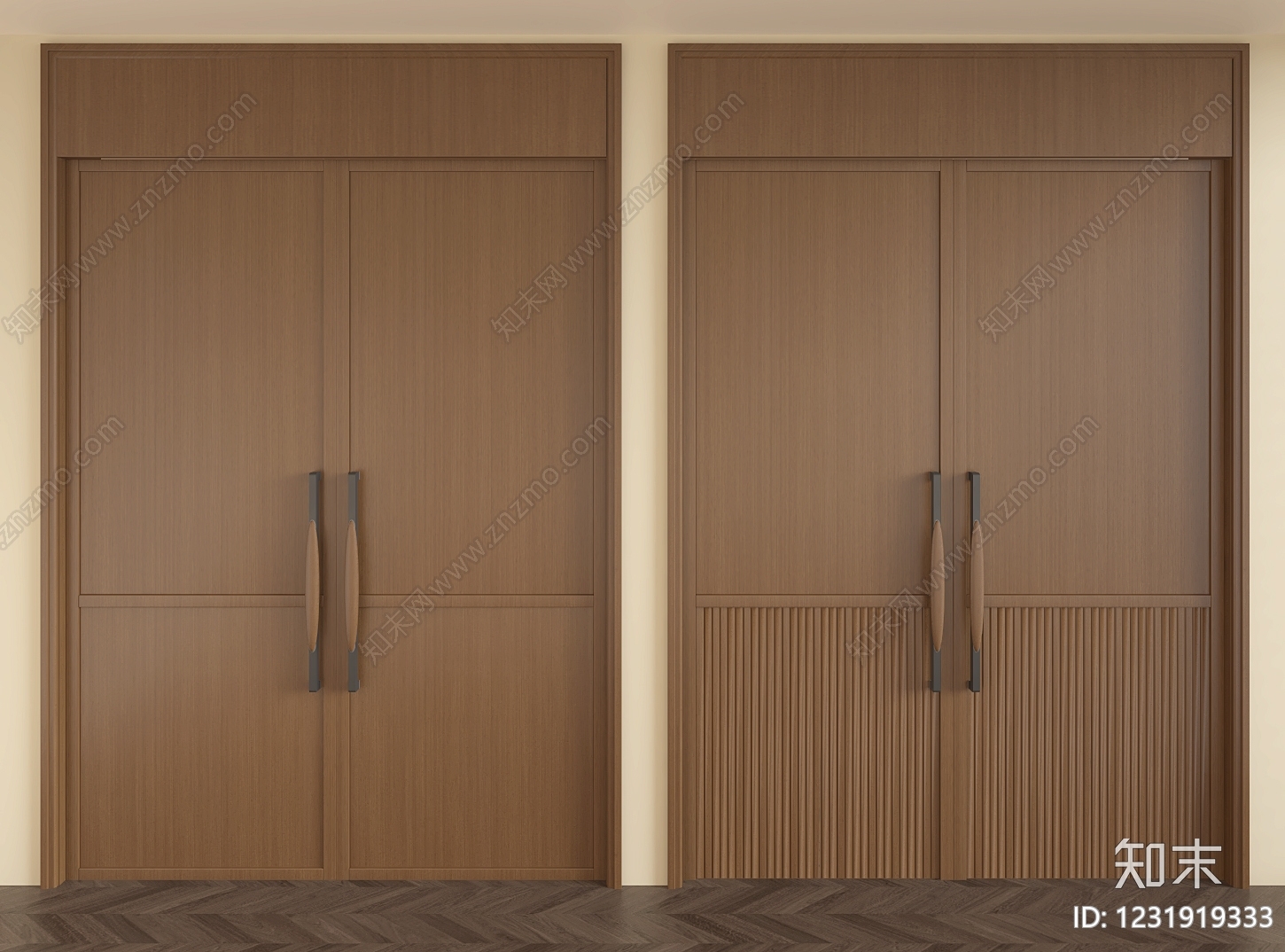 中古风双开门3D模型下载【ID:1231919333】