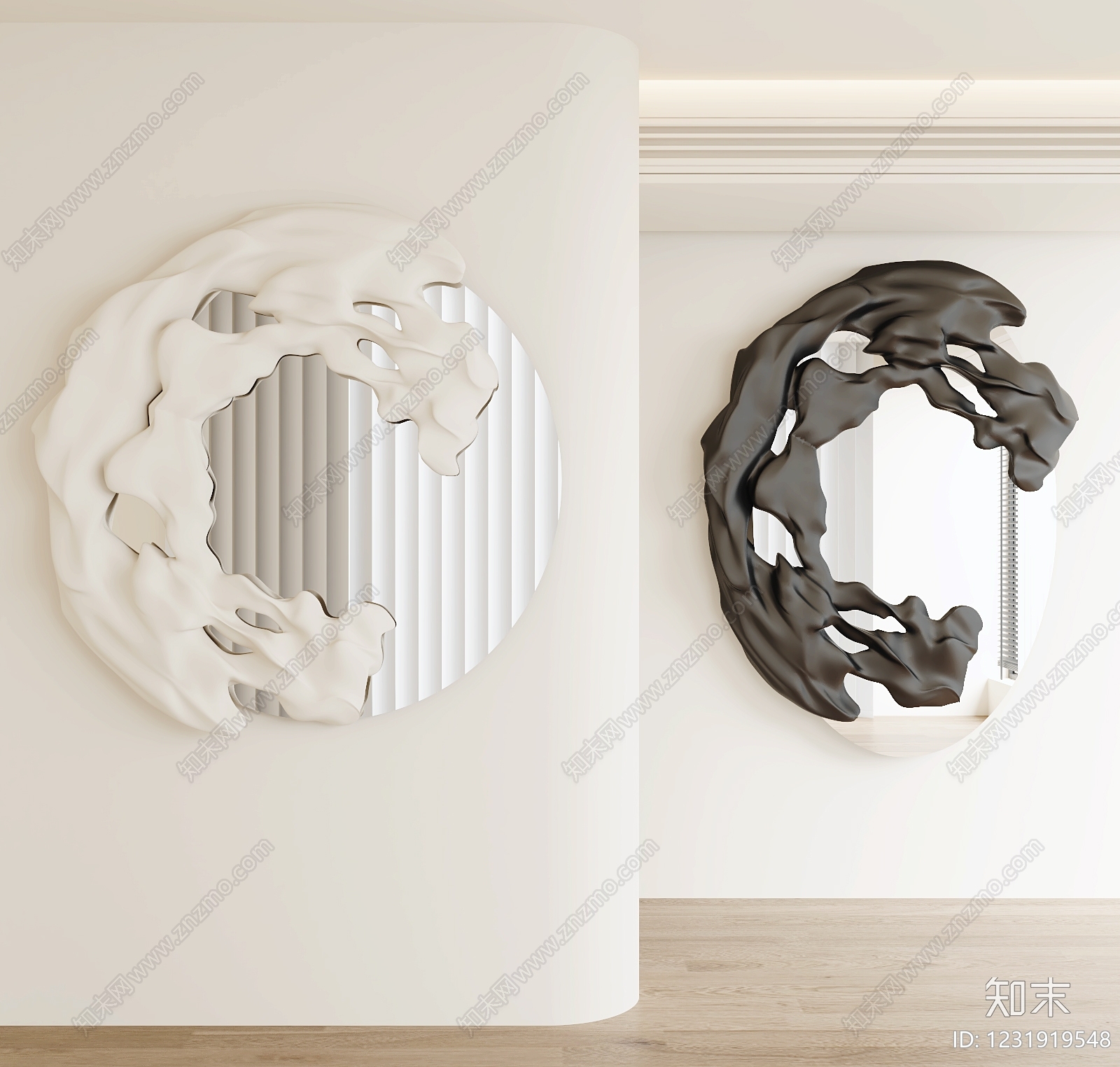 现代简约挂件3D模型下载【ID:1231919548】