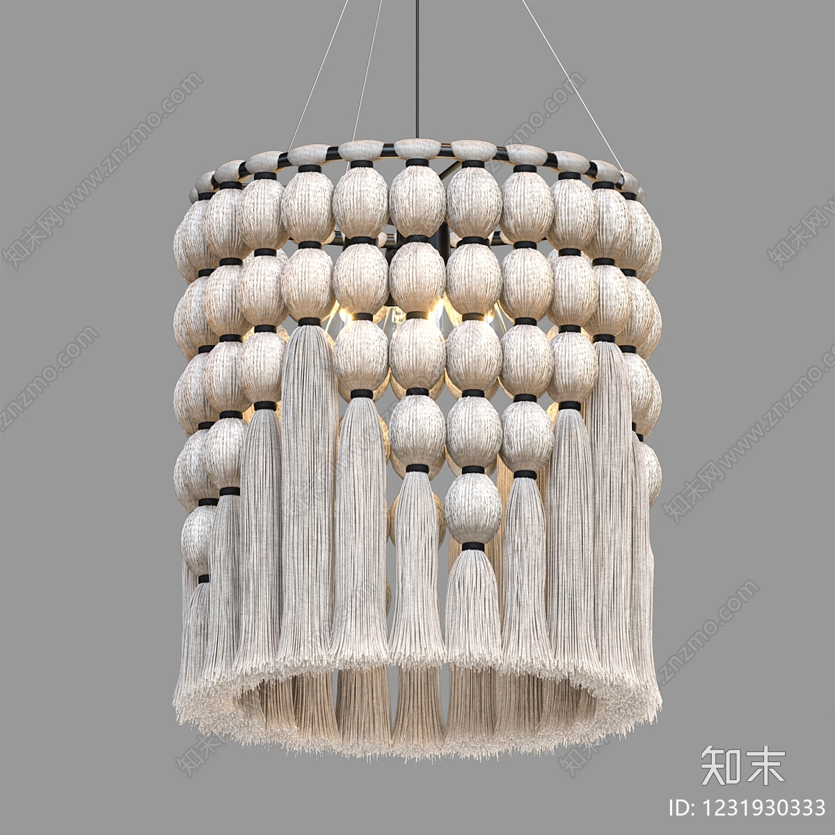 波西米亚艺术吊灯3D模型下载【ID:1231930333】