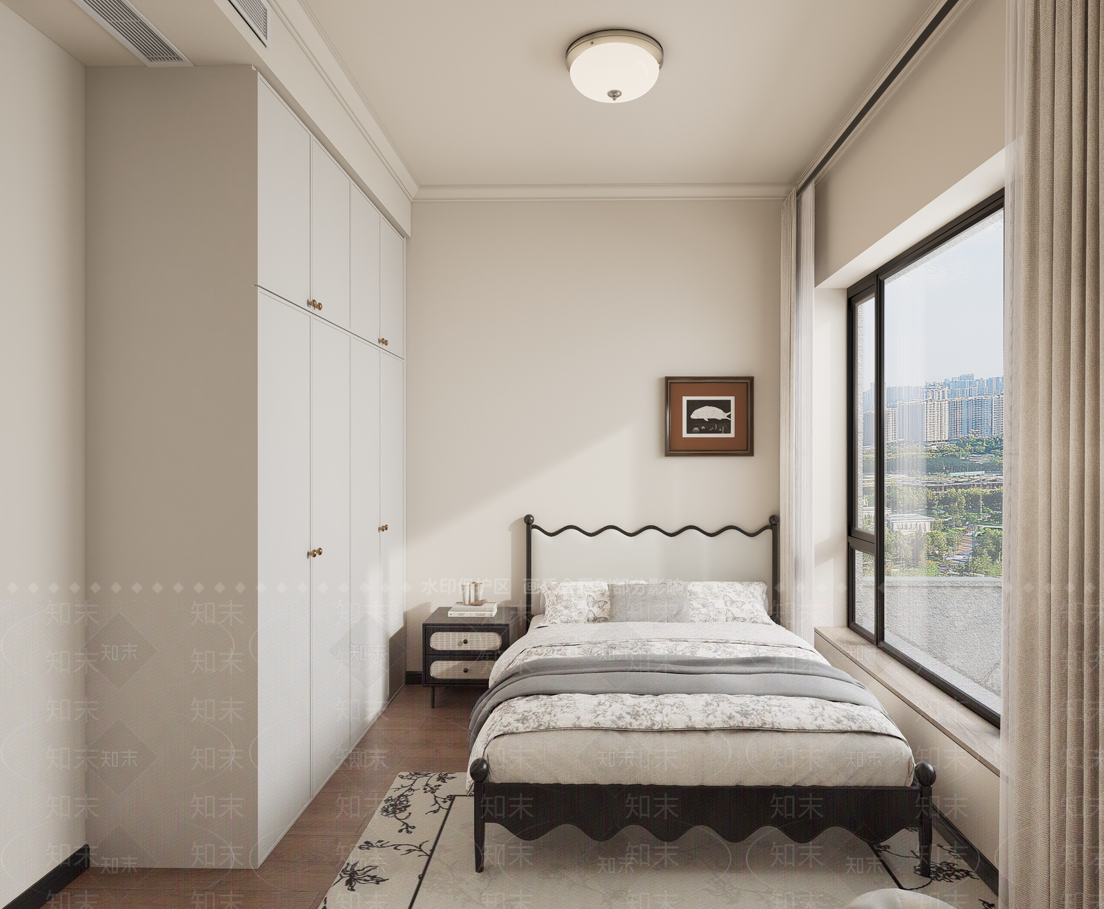 中古风家居卧室SU模型下载【ID:1231943076】