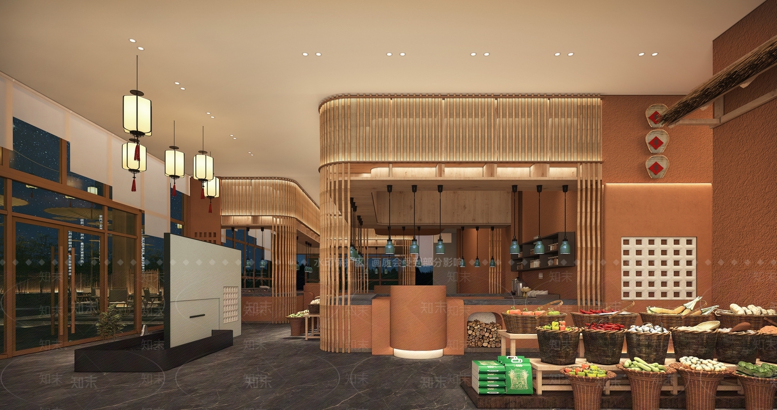 新中式明档3D模型下载【ID:1231951836】
