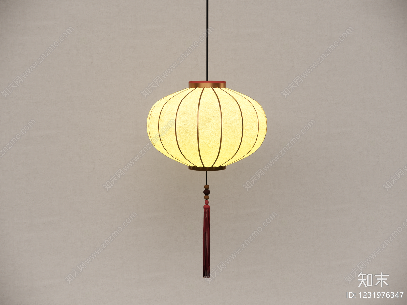 新中式灯笼SU模型下载【ID:1231976347】