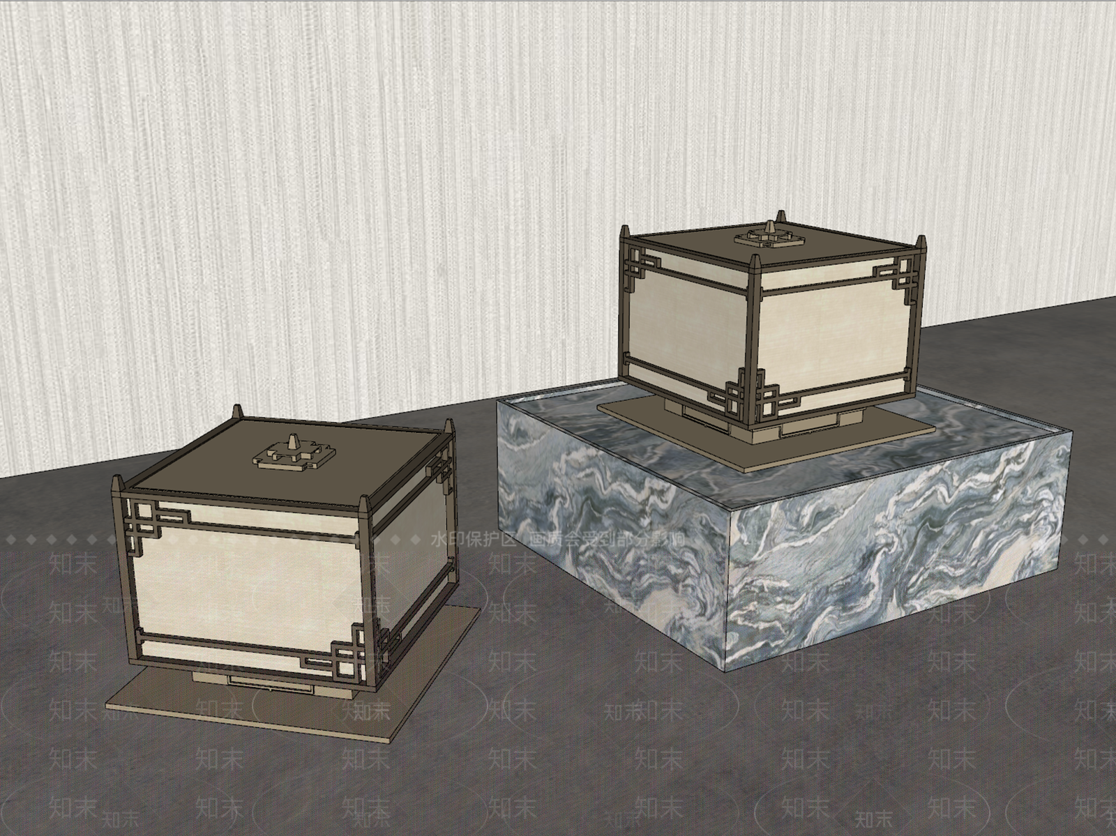 新中式景观灯SU模型下载【ID:1231977194】