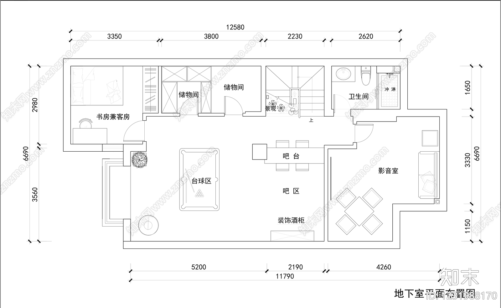 别墅cad施工图下载【ID:1231988170】