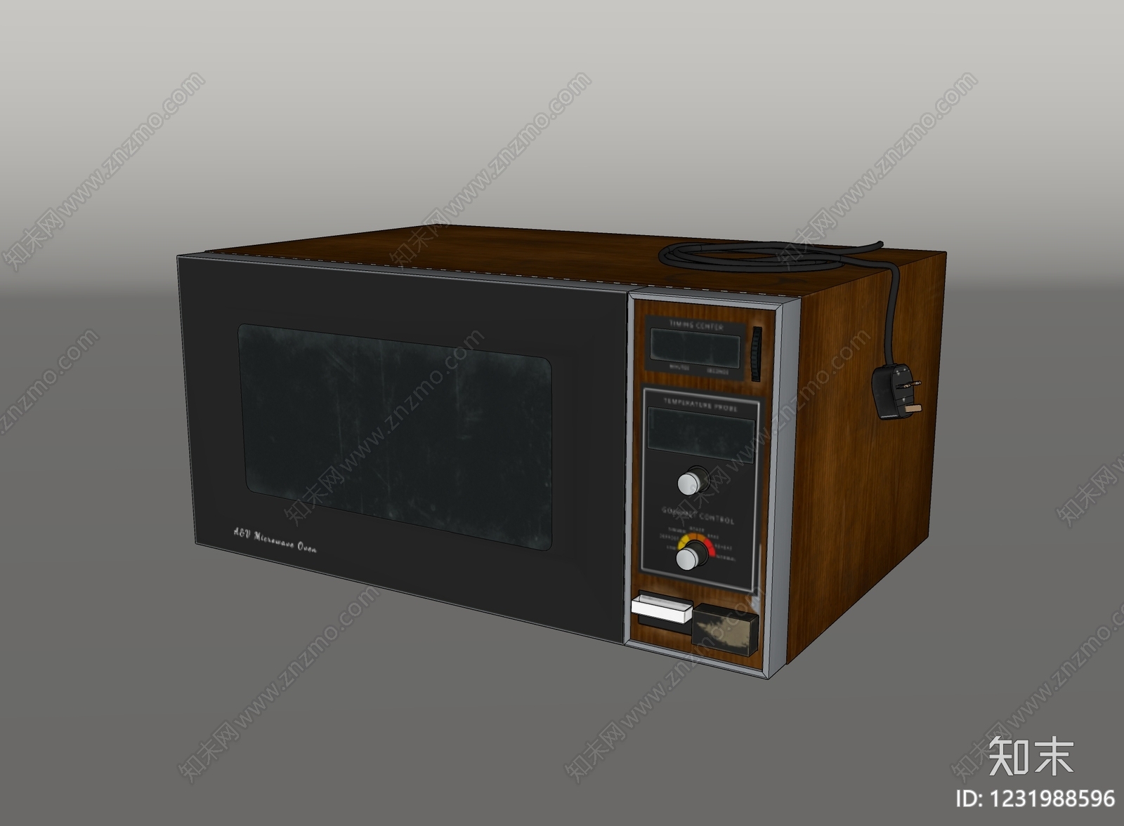 中古风微波炉SU模型下载【ID:1231988596】